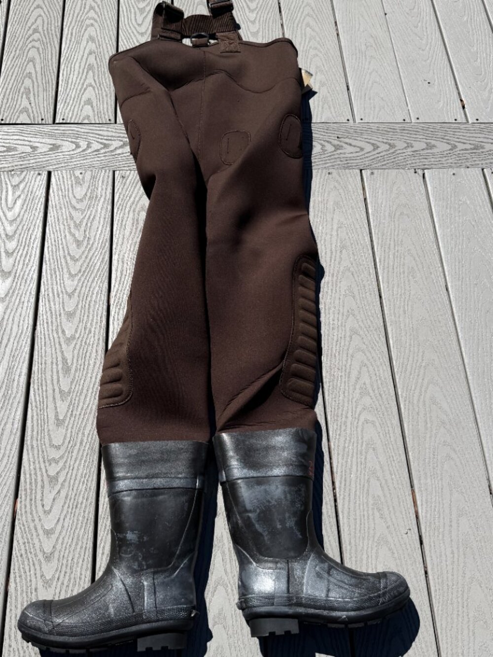 Cabela's Classic Series II Neoprene Felt Sole Boot Waders Men's Size 7M - Brown